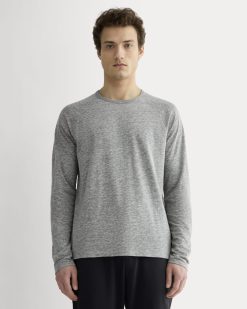 The Rec Long-Sleeve Crew | Heathered Grey
