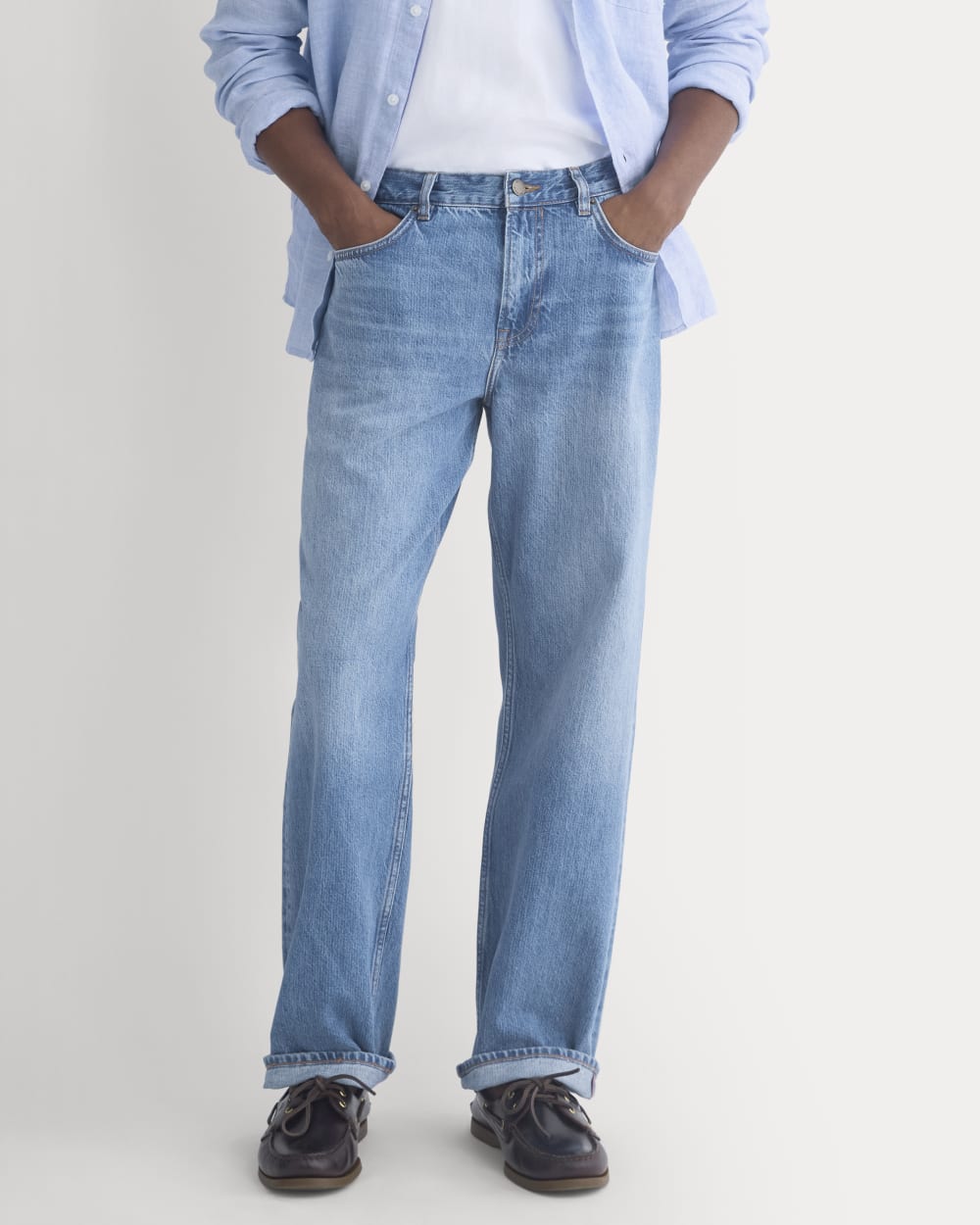 Relaxed Italian Selvedge Jean | Medium Indigo - Image 4