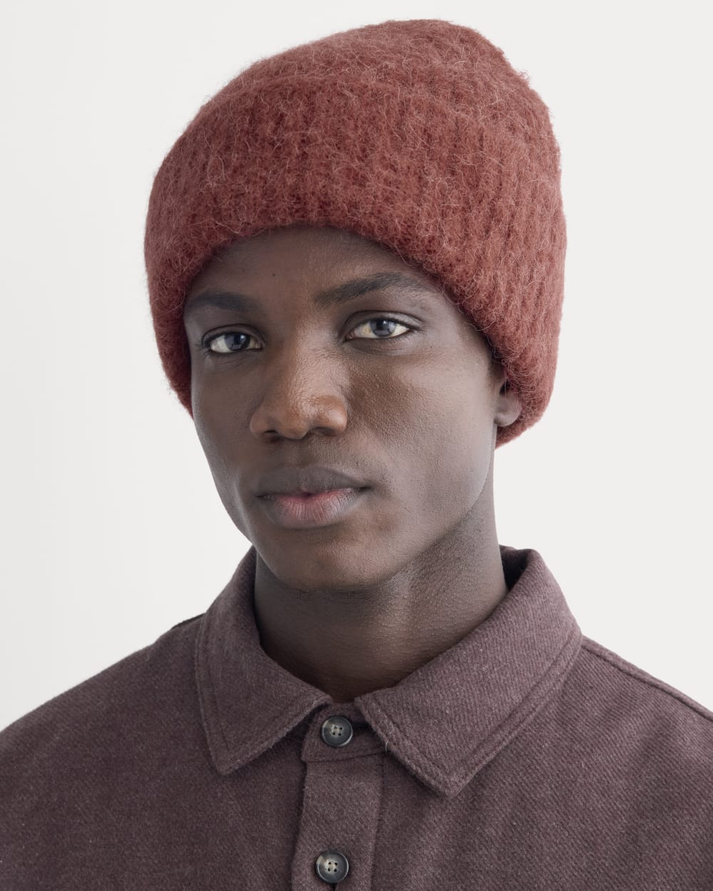 Plush Alpaca Beanie | Merlot - Image 3