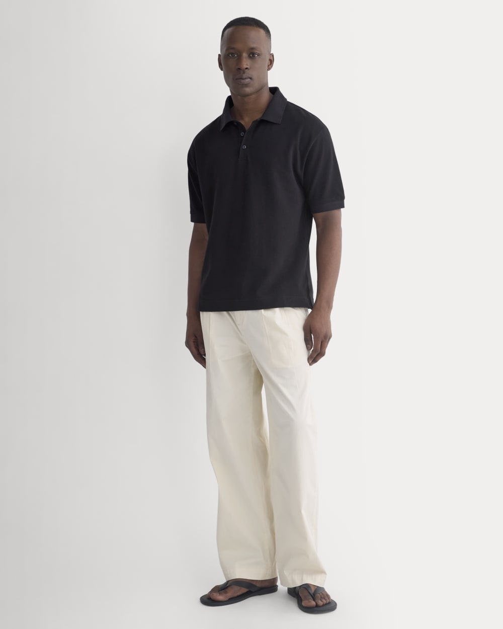 Classic Piqué Polo | Black - Image 4
