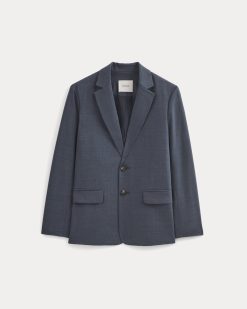 Alternative view of Tropical Wool Blazer | Heathered Navy