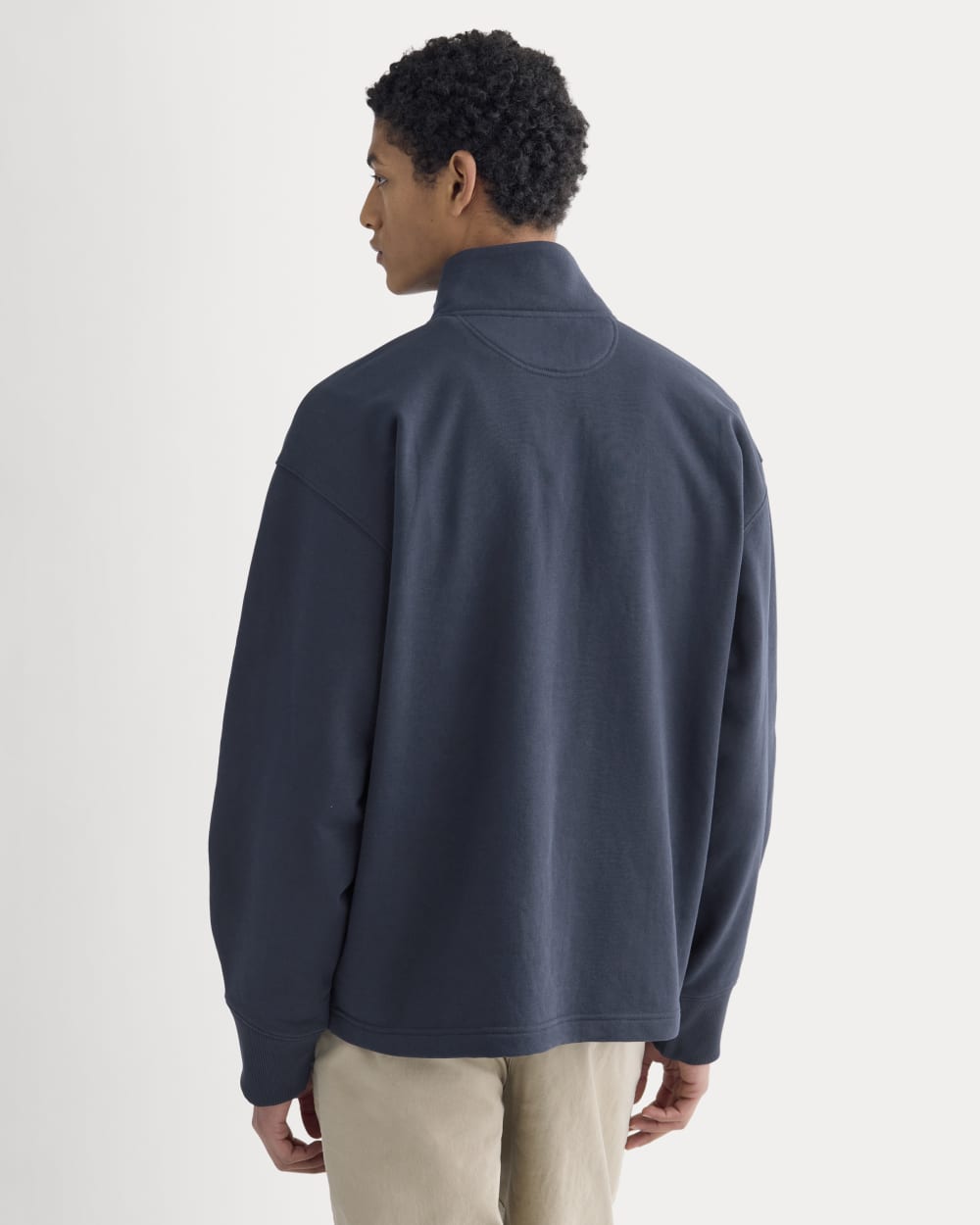 Off-Duty Terry Pullover | Deep Navy - Image 5