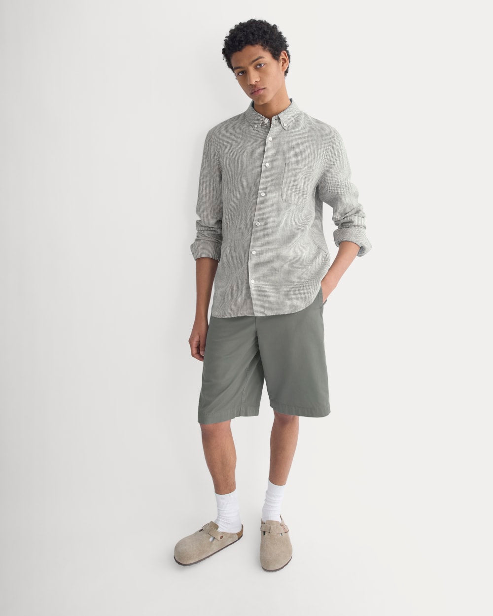 The Classic Shirt in Linen | Peyote - Image 6