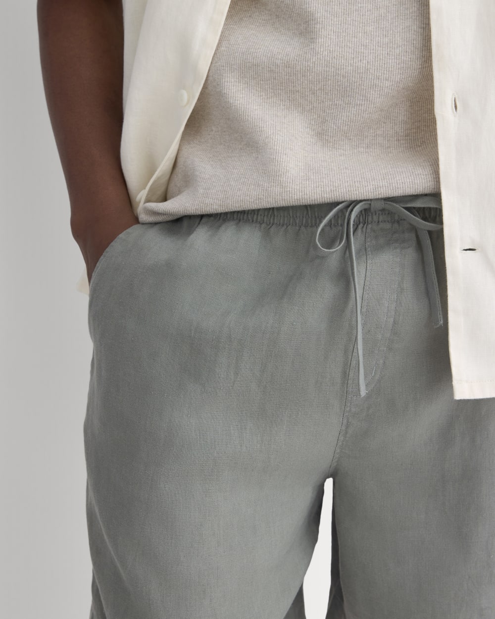 Linen Easy Short | Agave Green - Image 3