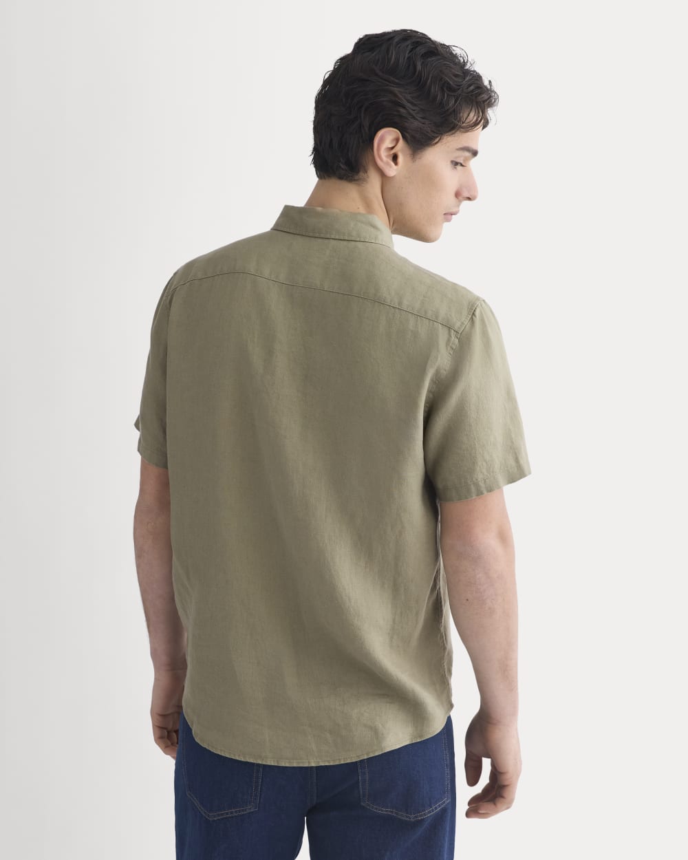 The Classic Short-Sleeve Shirt in Linen | Overland - Image 6