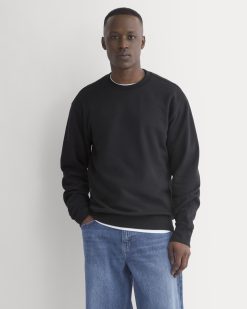 Lightweight Terry Sweatshirt | Black