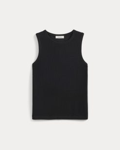 Alternative view of Textured Knit Tank | Black