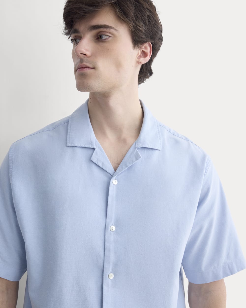 Cropped Resort Shirt | Light Blue - Image 4