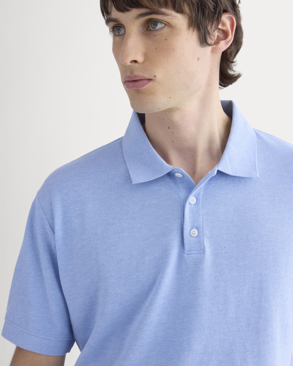 Classic Piqué Polo | Heathered Open Air - Image 3
