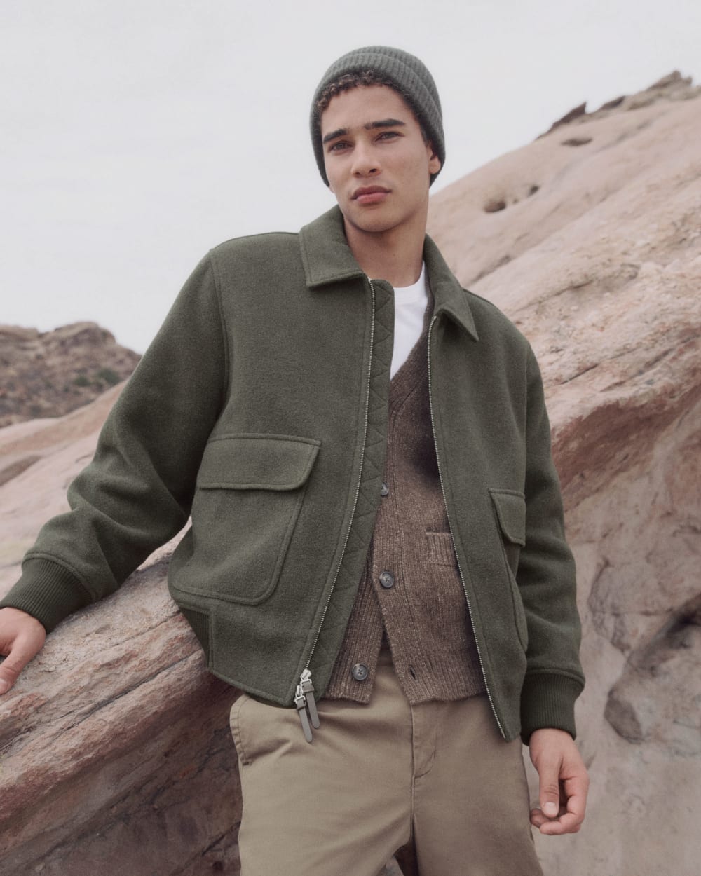 ReWool Flight Jacket | Heather Beech - Image 7