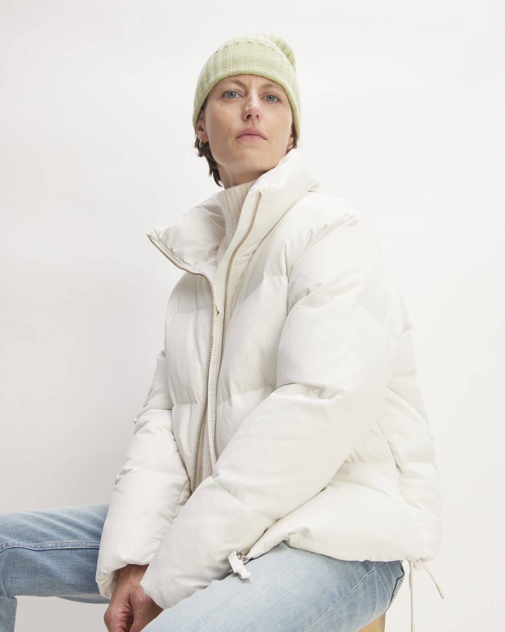 The Cashmere Beanie | Seafoam Green - Image 4