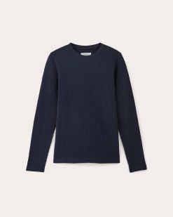 Alternative view of The Waffle Long-Sleeve Crew | Navy
