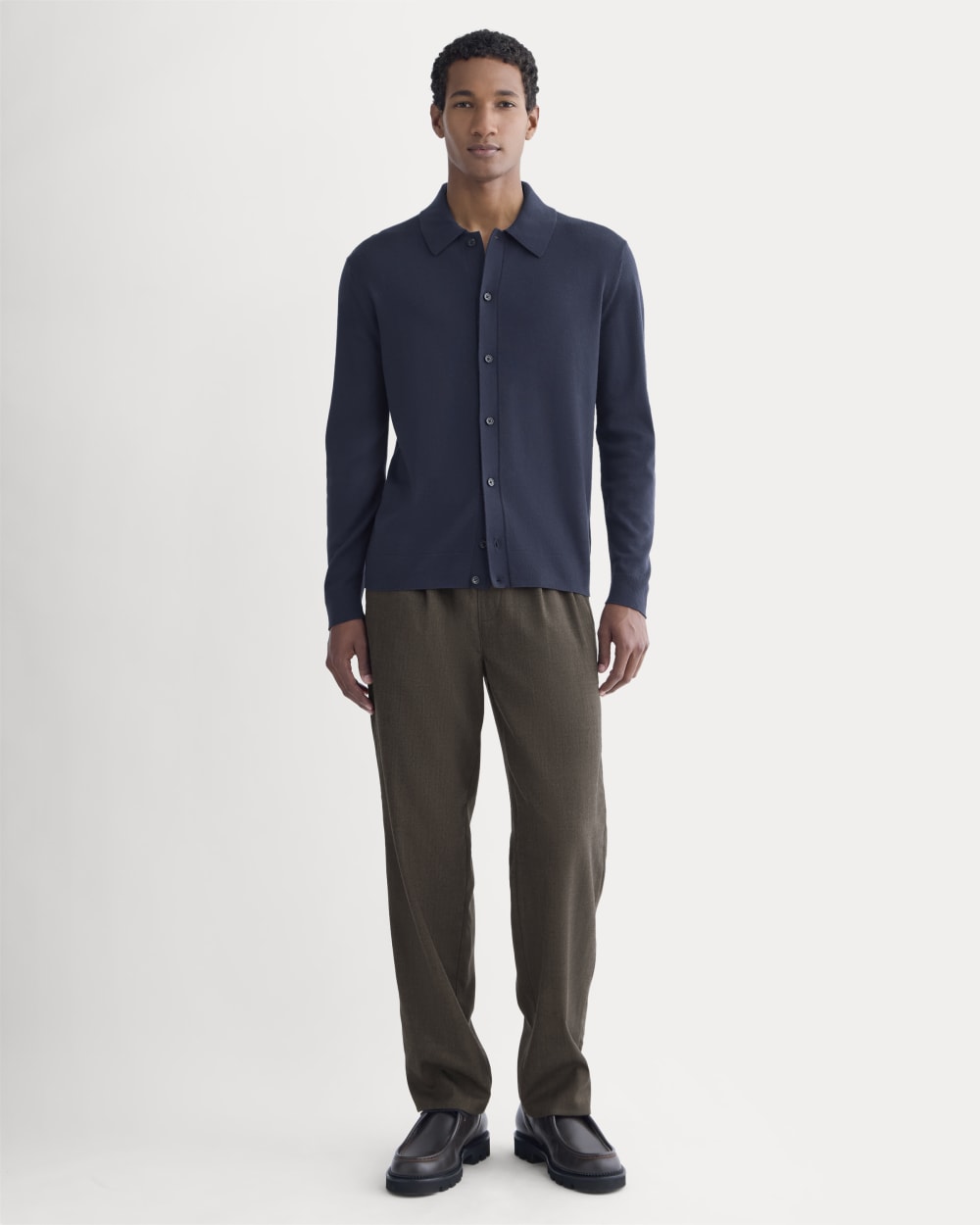 Ultrasoft Button-Down Sweater | Navy - Image 3