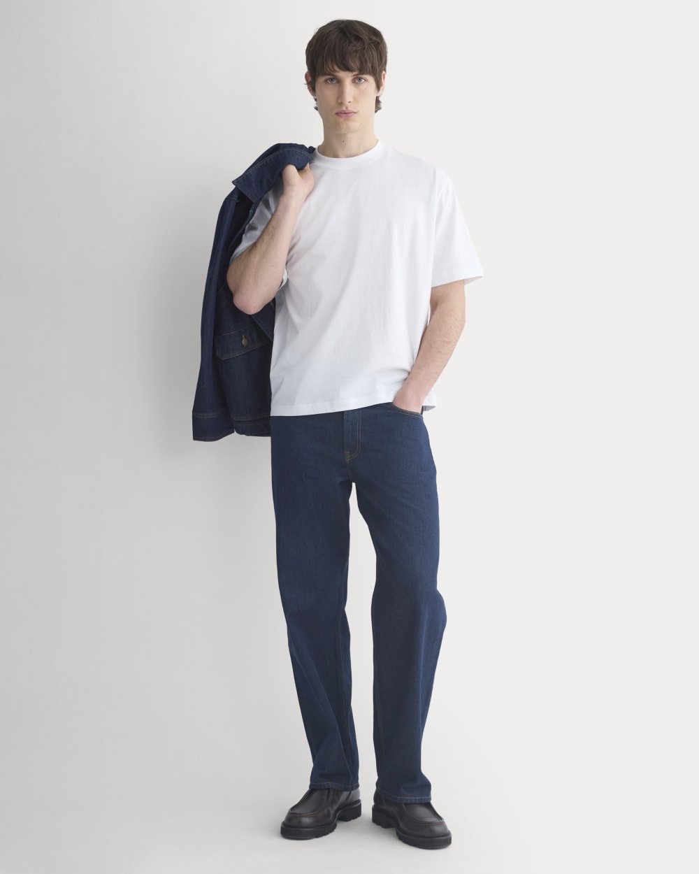 Archive Relaxed-Fit Cotton Crew | White - Image 7