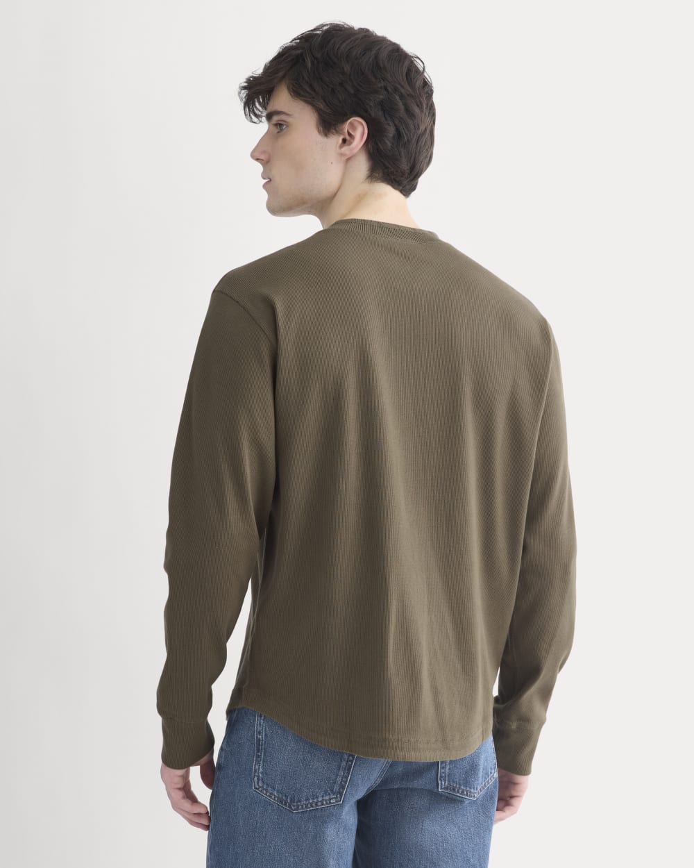 Vintage Rib Henley | Beech - Image 5