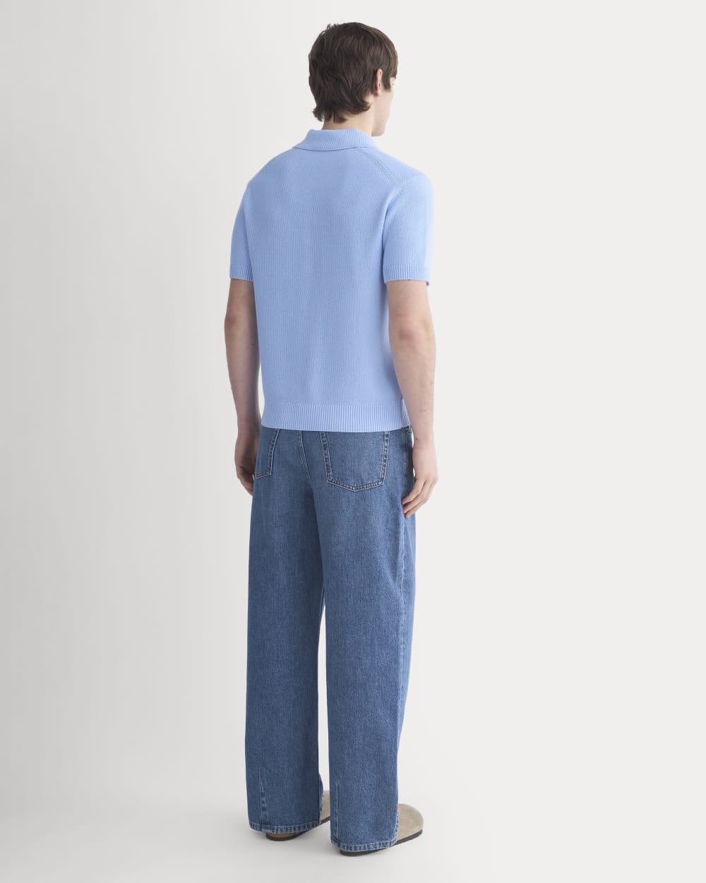 Seed Stitch Polo | Open Air Blue - Image 5