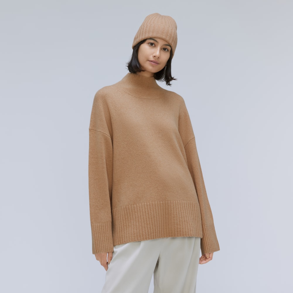 The Cashmere Beanie | Light Camel - Image 4