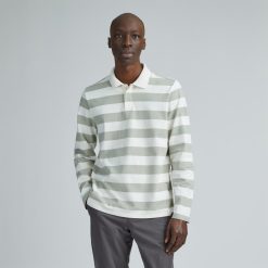 The Premium-Weight Rugby Shirt | Seagrass / Canvas Tan