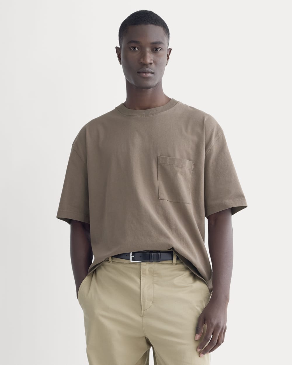 Oversized Midweight Tee | Deep Taupe