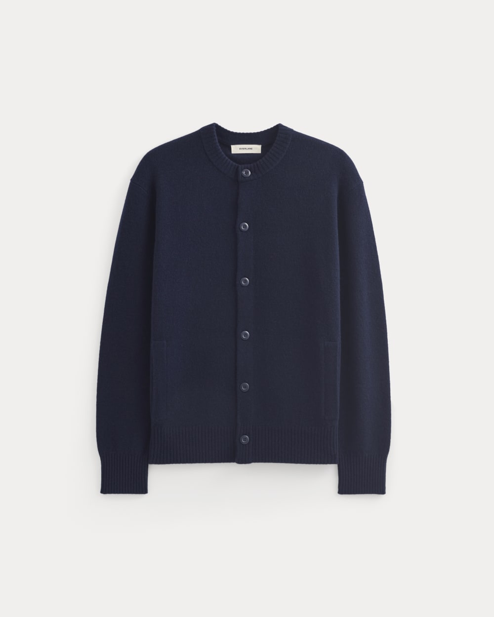 Luxe Merino Crew Cardigan | Deep Navy - Image 2