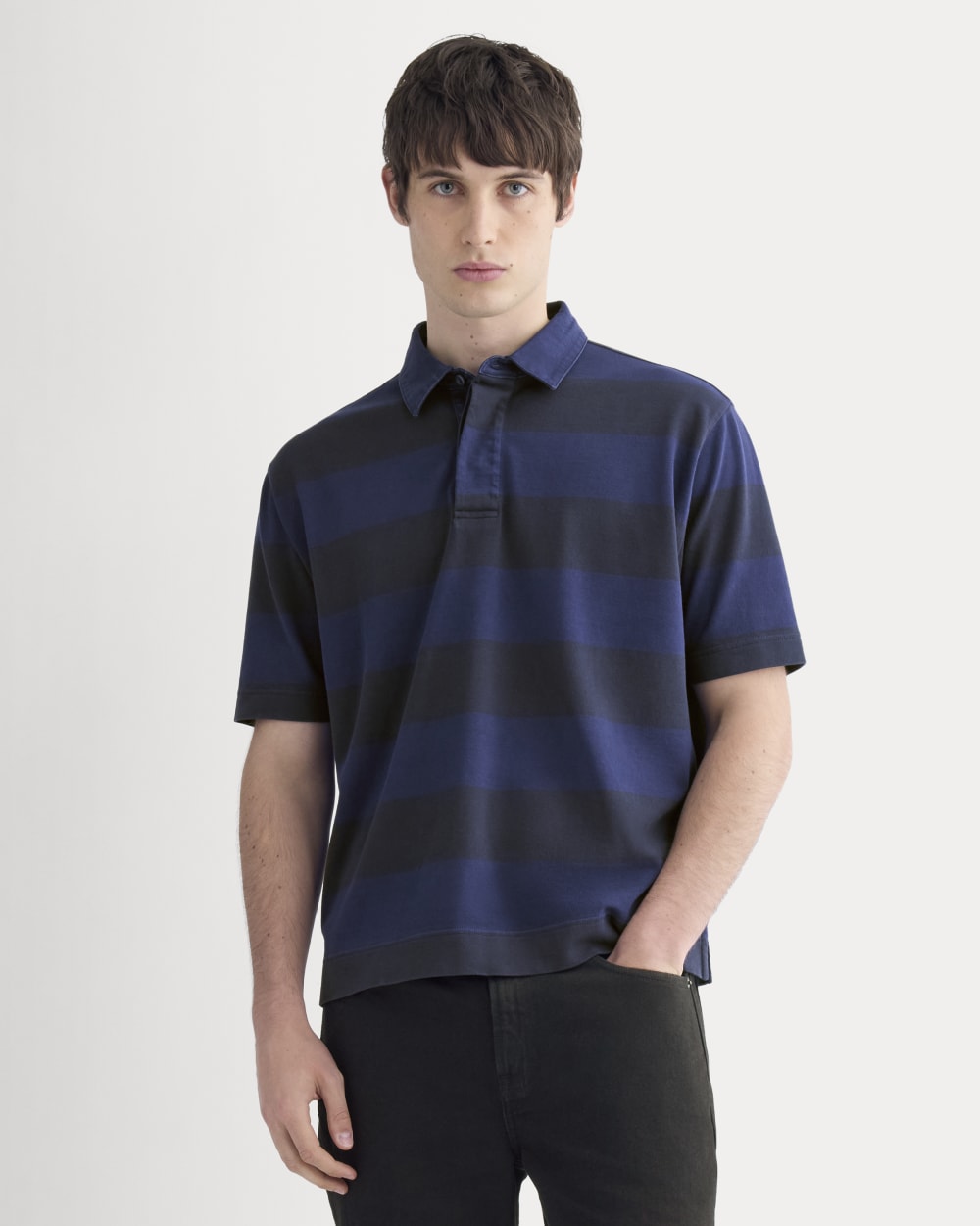 Vintage Rugby Polo | Navy / Black - Image 5