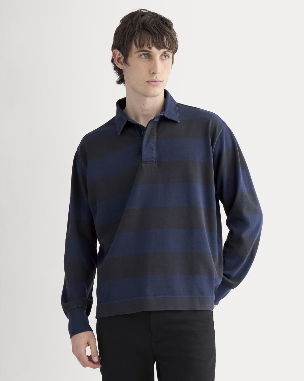 Vintage Rugby Pullover | Navy / Black - Image 4