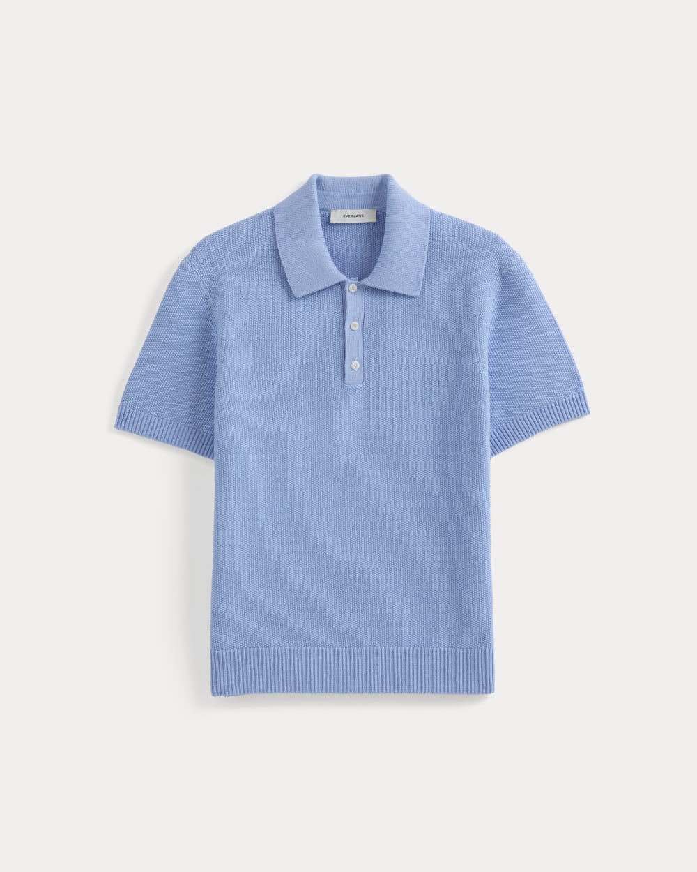 Seed Stitch Polo | Open Air Blue - Image 2