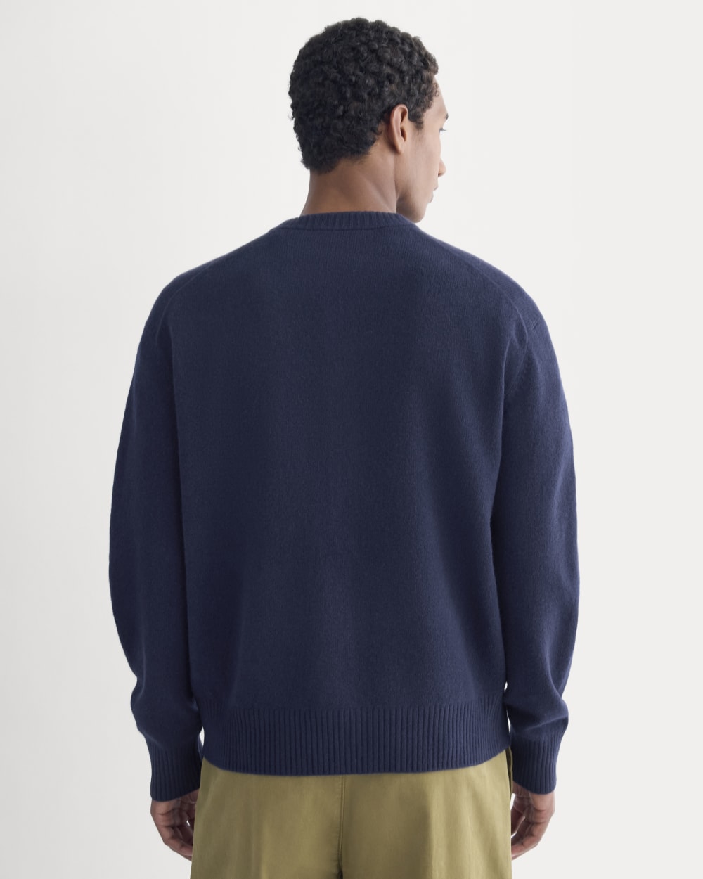 Luxe Merino Crew Cardigan | Deep Navy - Image 5