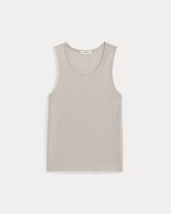 Alternative view of Vintage Rib Tank | Heathered Oatmeal