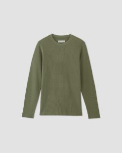 Alternative view of The Waffle Long-Sleeve Crew | Kalamata