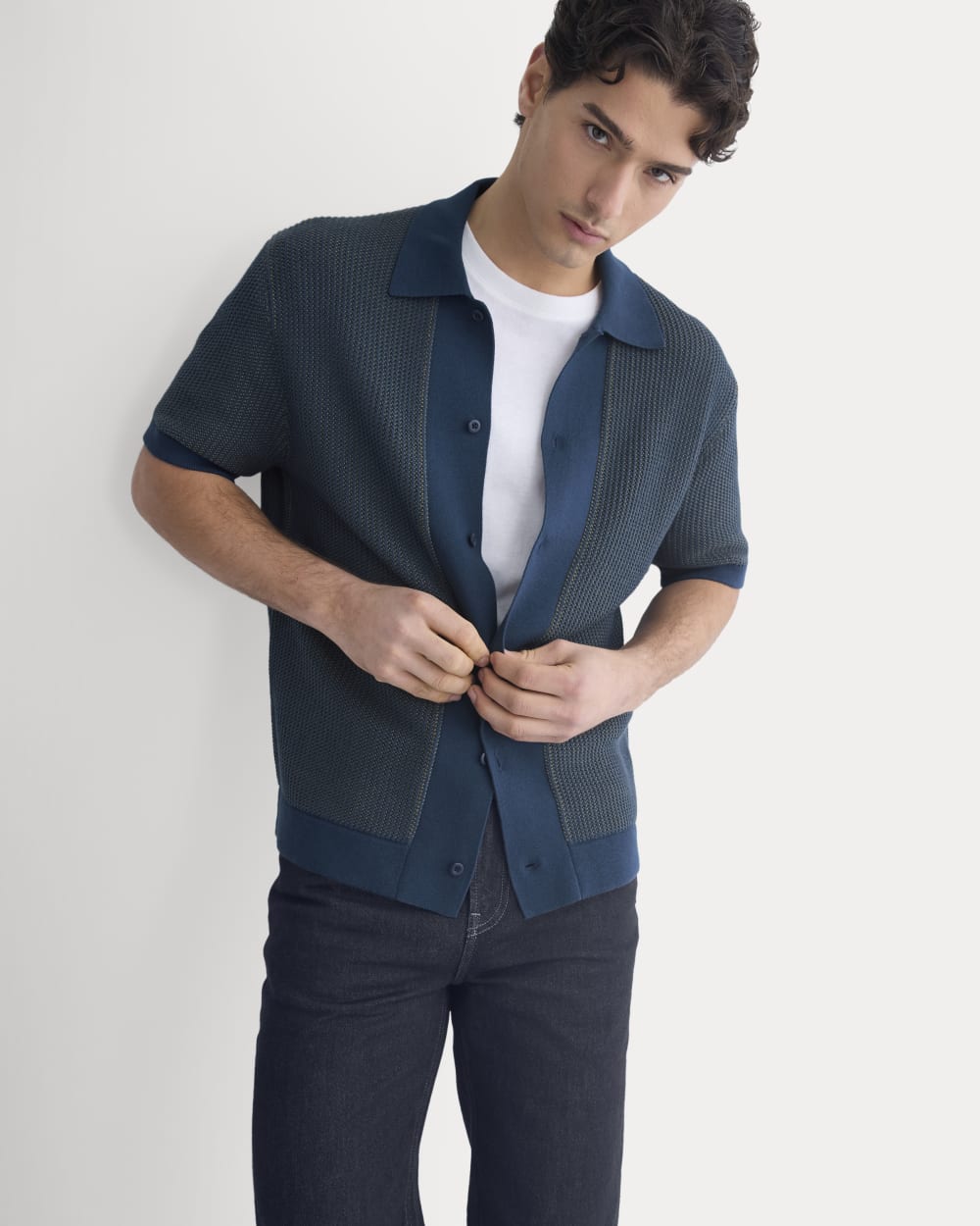 Button-Down Resort Polo | Midnight Navy/Kalamata - Image 5